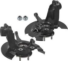 Pair Front Steering Knuckle & Wheel Bearing Hub Assemblies for Ford Escape 13-19