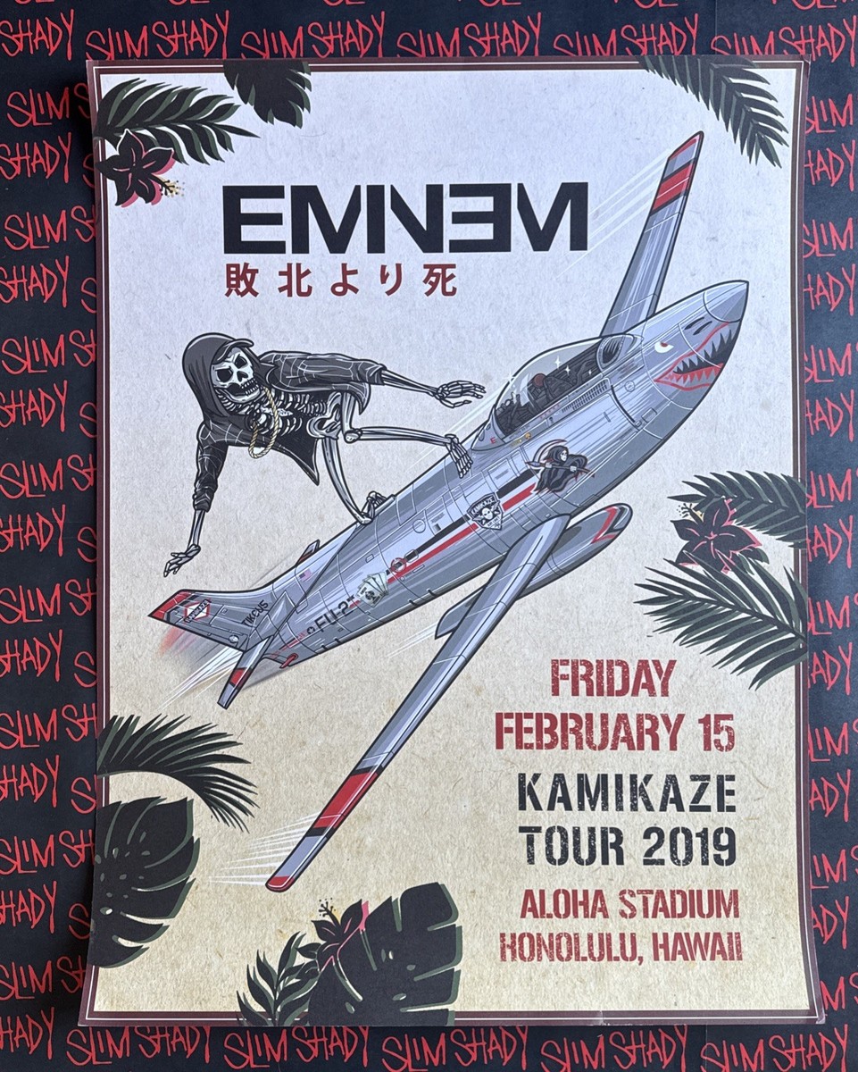 EMINEM KAMIKAZE TOUR 2019 HONOLULU HAWAII POSTER 18x24 & Promo Ad