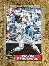 1987 Topps #735 Rickey Henderson