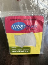 NEW Large Wearever Women Leak Control Cotton Underwear Incontinence Washable