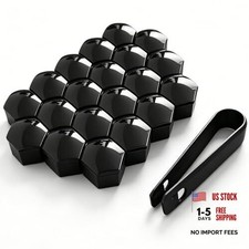 20pcs Car Lug Nut Covers 17mm Hexagonal Wheel Nut Caps With 20pcs 17mm Black 20pcs Car Lug Nut Covers 17mm Hexagonal Wheel Nut Caps With 20pcs 17mm Black