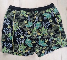 Tommy Bahama Swim Trunks Nylon Island Floral Print Mesh Lined Mens L Beach