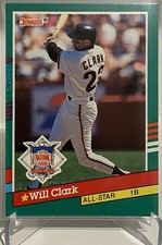 1991 Donruss - Will Clark #441 3 Red Stripes on Right Border