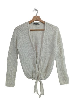 ESPRIT Cardigan Damen Jacke Gr. DE 40 hellgrau Casual-Look