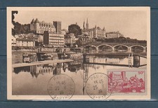 carte 1er jour  château Henri   VI  Pau   25  08  1939