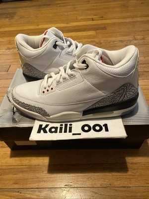 Nike Air Jordan 3 RETRO Size 12 White Cement 2003 136064-102 Nike