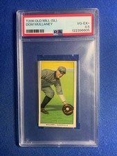 1909-1911 T206 White Border Dom Mullaney (SL) Jacksonville Old Mill PSA 4.5