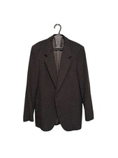 Vtg 70s Yves Saint Laurent Rive Gauche Tuxedo Jacket France Le Smoking Slim 38R