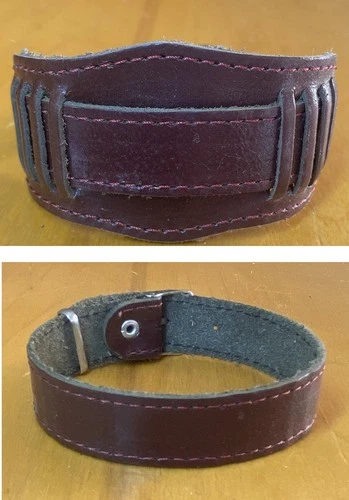 Vintage Soviet USSR Leather Watch Band Strap 18mm 1980s Wristband №21126