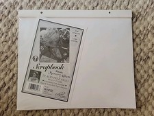 1 Package Hinged Scrapbook Refill 10 Sheets Makes 20 Pages 9"x12" McNeill 2 Hole
