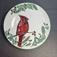 Cracker Barrel Ceramic Cardinal Bird 8 in Decorative Dinner Plate