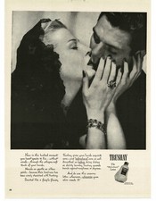1946 Trushay Hand Lotion man woman romance romantic picture Vintage Print Ad 5