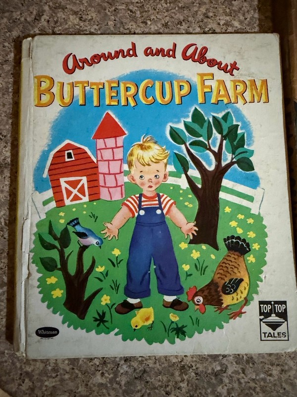 Top Top Tales Book Around & About Buttercup Farm  1951  Edition