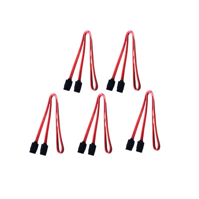 SATA III Data Cable 7-Pin Red 26AWG Locking Clip AWM 2725 E209329 HDD SSD