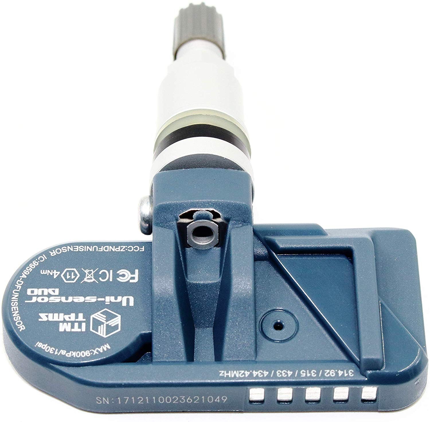 Set of 4 2014-2024 TPMS Tire Pressure Sensors for Maserati Ghibli Aluminum Valve