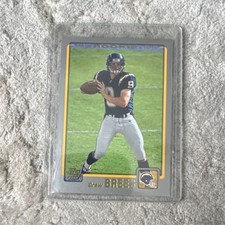 Topps 2001 Drew Brees Rookie Base Set #328 San Diego Chargers Football Card. rookie card picture
