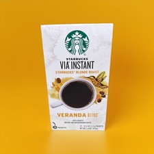 Starbucks via Instant Coffee, Blonde/Veranda Blend, 12 Packets, BB 10/20/2026