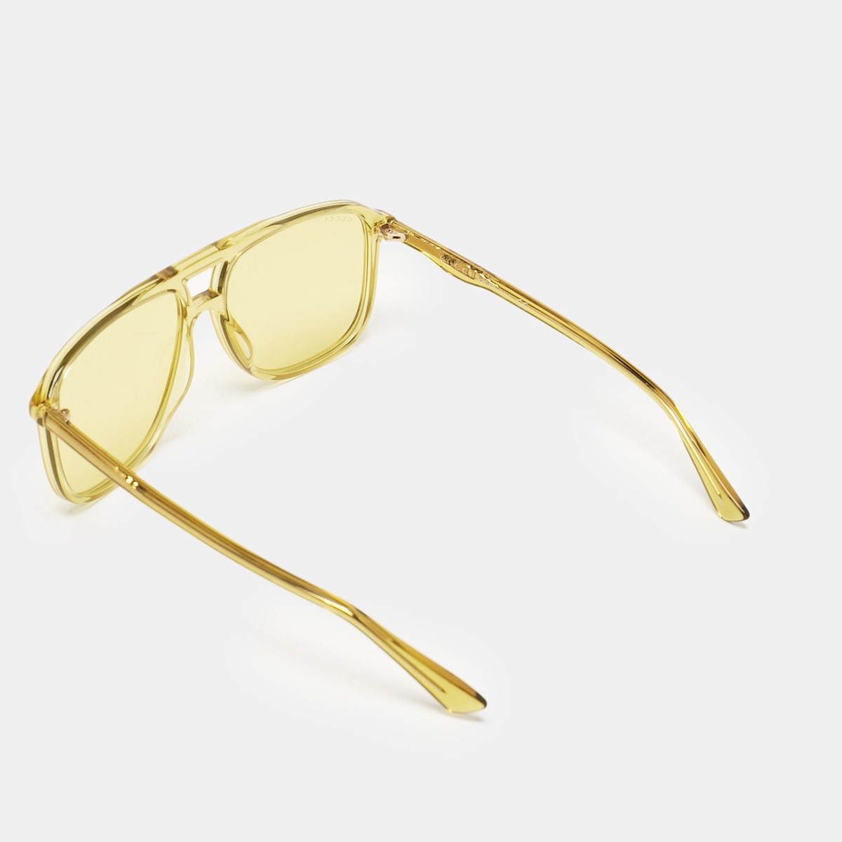 Gucci Yellow GG0262S Square Sunglasses | eBay