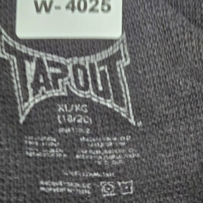 Tapout Boy Shirt XL Black Graphic Y2K Grunge Skater Long Sleeve