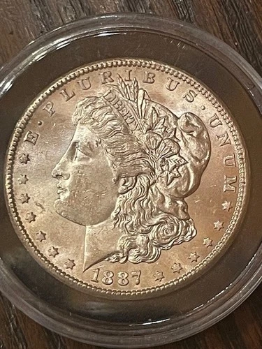1887-S Morgan Dollar Excellent Detail Uncirculated Coin
