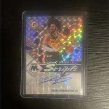 Panini Mosaic 2021-22 Rookie Scripts Duane Washington Jr. Pacers Auto