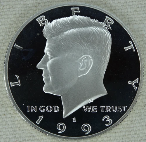 1993-S Kennedy Silver Half Dollar Proof DCAM 90% US Mint Coin 50C Free Shipping