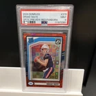 2024 Panini Donruss Red Pandora Drake Maye #379 PSA 9 Patriots Rookie