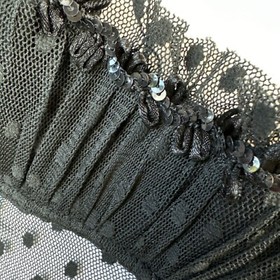 NWT Victoria's Secret Sexy Little Things 34B Black Lingerie~ NEW! Polka Dots