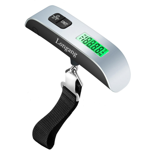 Digital Hanging Luggage Scale Backlit Travel Portable Handheld Suitcase Weight