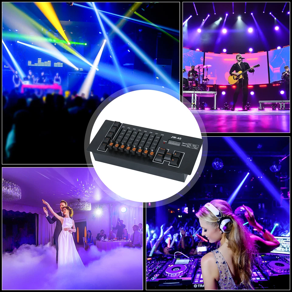 DMX 512 40 Channels Mini Operator Console Control For Stage Lighting DJ Party - Image 4 of 4