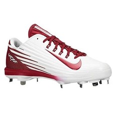 Nike Mens Lunar Vapor Pro White Team Red  Baseball Cleats 683895 160 size US 14 