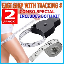 2PCS 120" Body Measuring Ruler Sewing Cloth Tailor Tape Measure Seamstress Soft