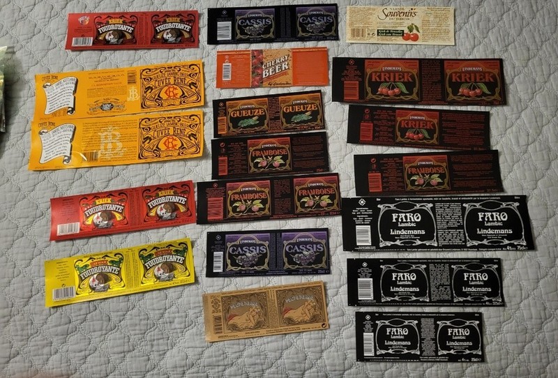 Belgium Beer Labels  Rare Large Format Lambic/Gueuze From 70's Thru Early 2000's