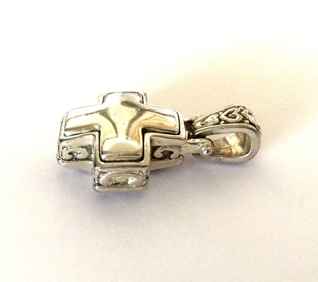 SIGNED MJ CROSS PENDANT FILIGREE 3D eBay