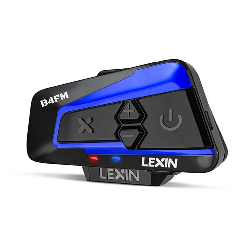 Casque moto Lexin B4 Bluetooth 5.0 interphone partager musique radio FM - Photo 1/12