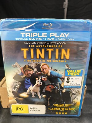 blu ray import USA film tintin the secret of the unicorn