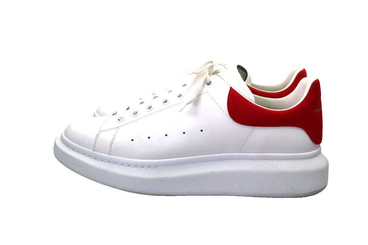 【送料&関税込】Alexander McQueen Sneakers Alexander McQueen Oversized Sneaker White Lust Red (553770