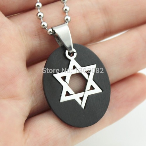 Star Of David Stainless Steel Jewish Pedant...with gift box - Picture 3 of 3