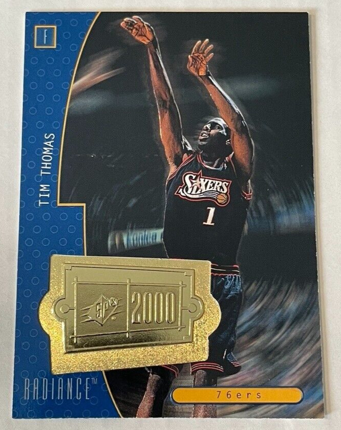 1998-99 SPx Finite Tim Thomas #171 "2000" RADIANCE #1849/2025 Philadelphia 76ers
