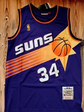 Phoenix Suns Jersey Charles Barkley #34  Throwback Jersey Men's Purple