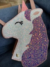 Unicorn Sparkly Girls Purse - Adjustable Strap