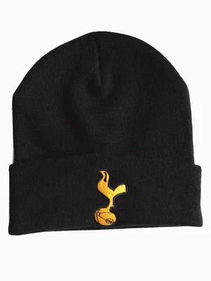 Tottenham Hotspur FC Spurs Adults Knitted Football Crest Winter Beanie Hat