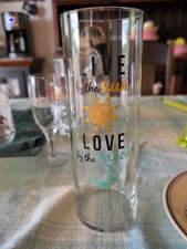 Clear Glass 10  Tall 3.5  Wide Cylinder Vase