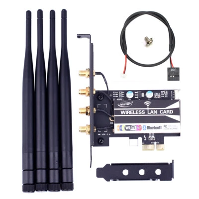 BCM94360CD 802.11AC BT 4.0 Desktop PCI E 1X WiFi Adapter for Hackintosh Mac OS - Image 1 of 4