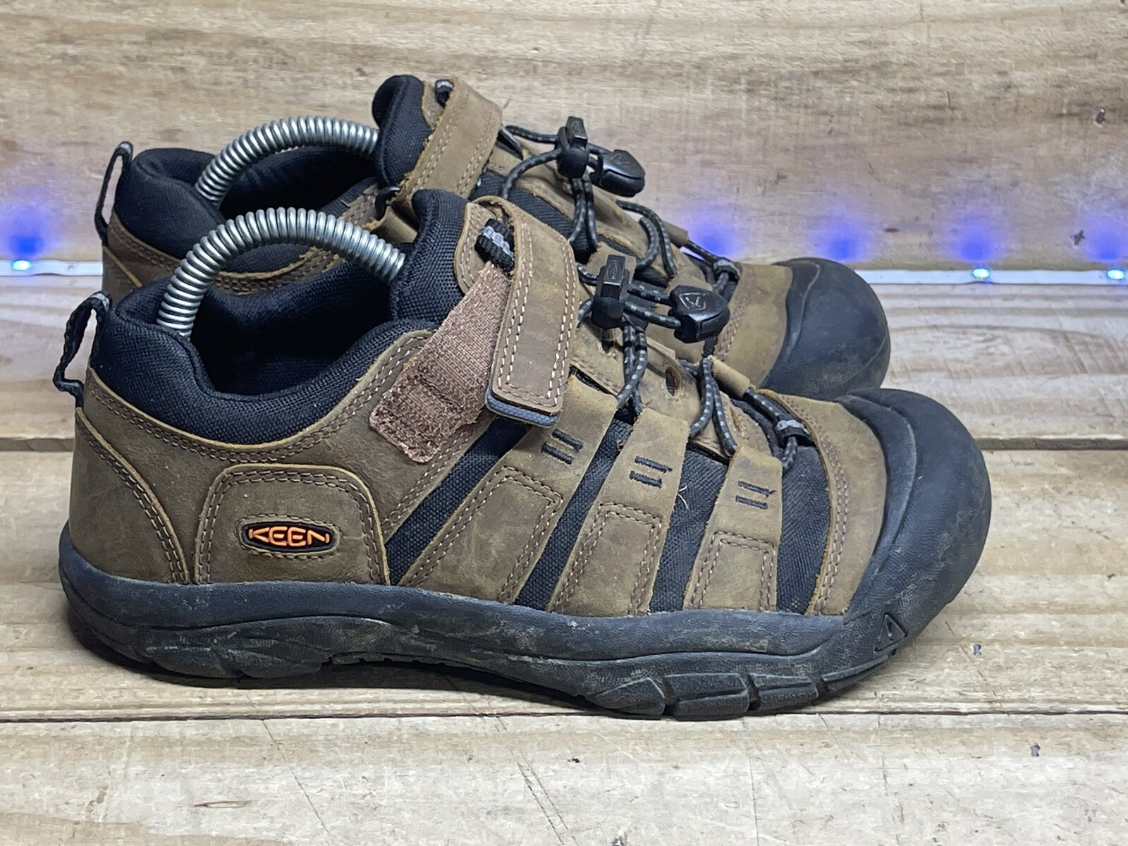 Scarpe sandali sportivi Keen Newport giovani ragazzi marroni impermeabili escursionismo taglia 4 anni