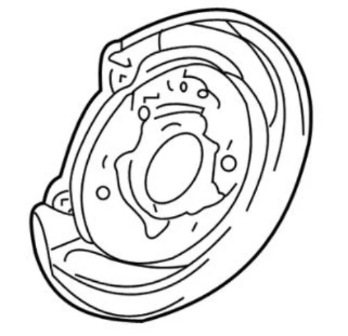 Freno de estacionamiento subconjunto placa OEM genuino Toyota Land Cruiser 46504-60361 Foto 2 de 4