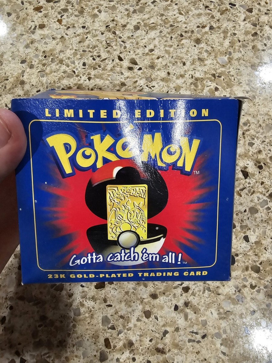 Pokemon #6 Charizard, Limited Edition 23k Gold Plated Trading Card