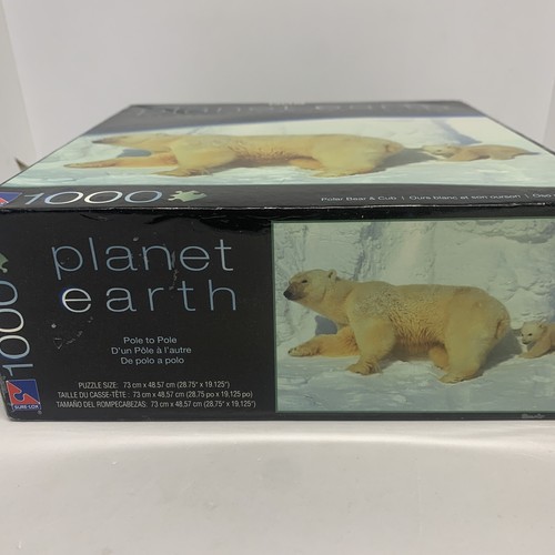 BBC Planet Earth Polar Bear & Cub - 1000 Piece Jigsaw Puzzle SureLox - Brand New - Picture 6 of 8