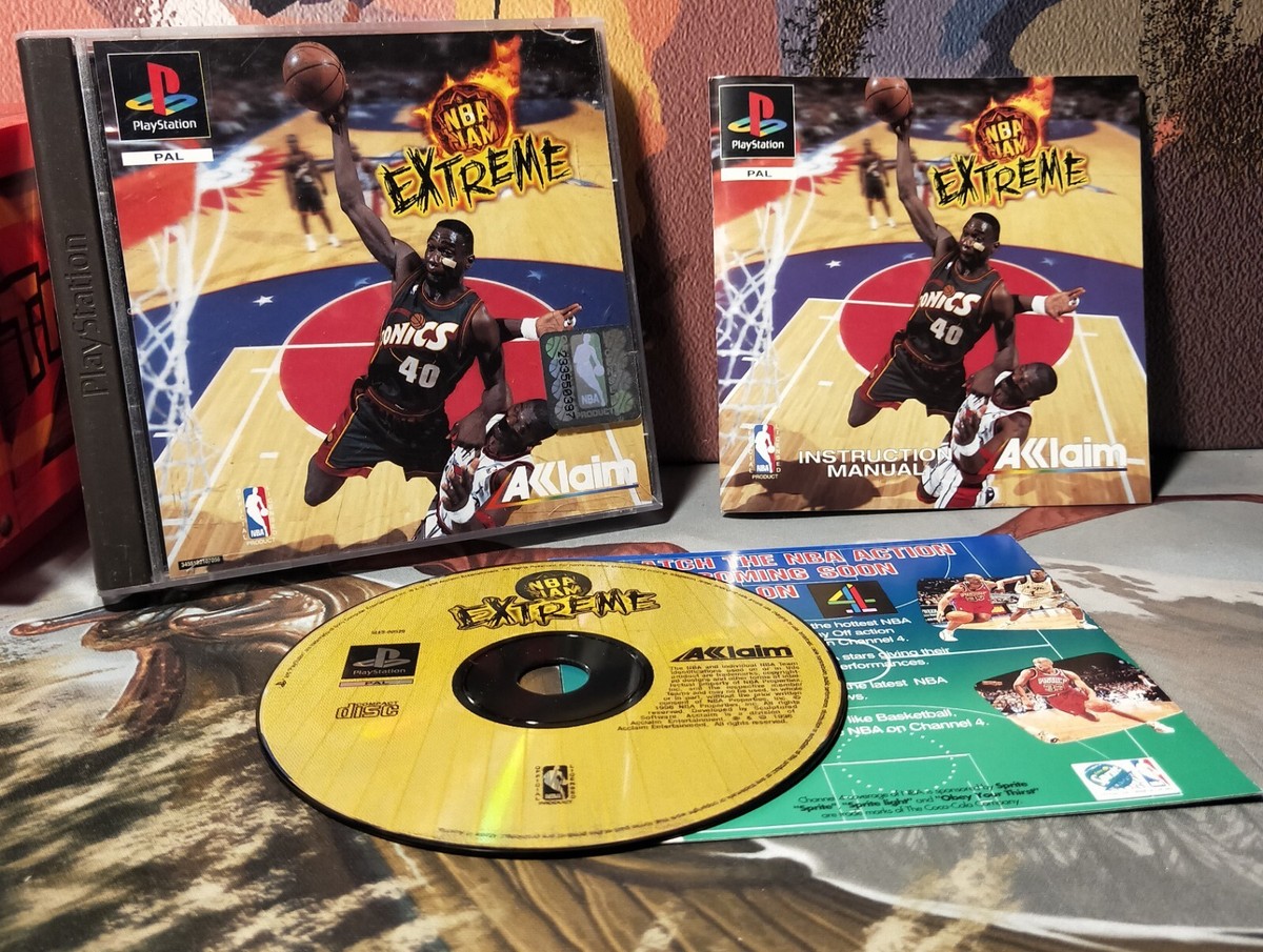 NBA JAM Extreme PS1 Sony Playstation PAL ORIGINAL CASE NBA STICKER