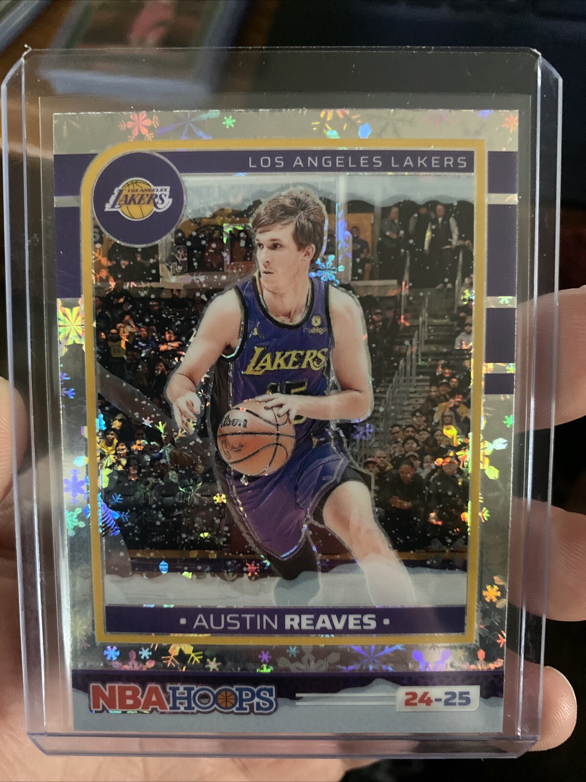 Lakers 2024-25 Panini Nba Hoops Winter - Premium Silver Prizm #138 Austin Reaves